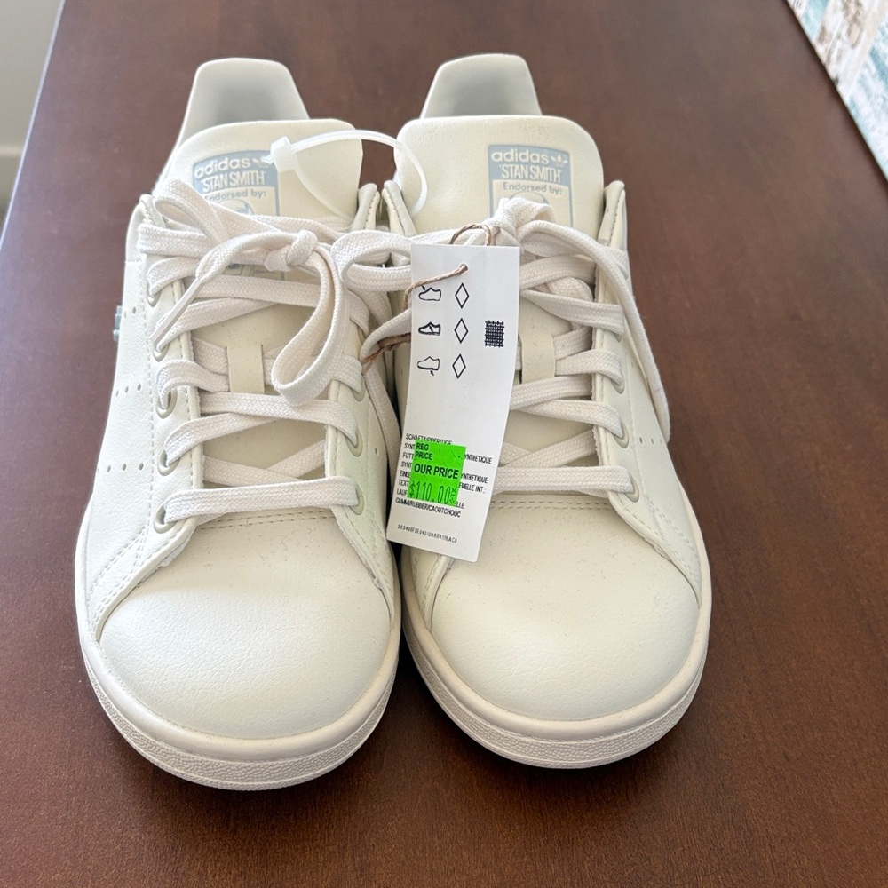 adidas Stan Smith Off-White Leather Low-Top Sneakers